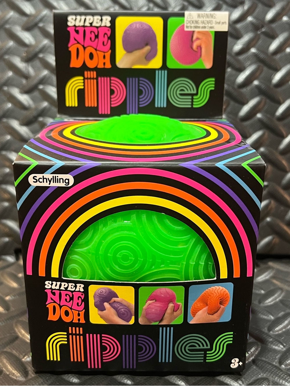 Super NeeDoh Ripples Sensory Squishy Toy - Neon Green